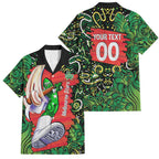 Personalized Melbourne Stars Cricket Family Matching Mermaid Dress and Hawaiian Shirt Hippie Psychedelic Pattern Vibrant Mandala Art Style