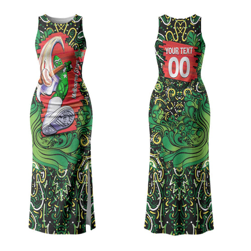 Personalized Melbourne Stars Cricket Family Matching Tank Maxi Dress and Hawaiian Shirt Hippie Psychedelic Pattern Vibrant Mandala Art Style