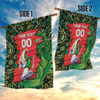 Personalized Melbourne Stars Cricket Garden Flag Hippie Psychedelic Pattern Vibrant Mandala Art Style