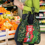 Personalized Melbourne Stars Cricket Grocery Bag Hippie Psychedelic Pattern Vibrant Mandala Art Style