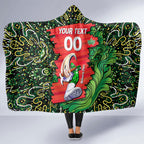 Personalized Melbourne Stars Cricket Hooded Blanket Hippie Psychedelic Pattern Vibrant Mandala Art Style