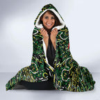 Personalized Melbourne Stars Cricket Hooded Blanket Hippie Psychedelic Pattern Vibrant Mandala Art Style