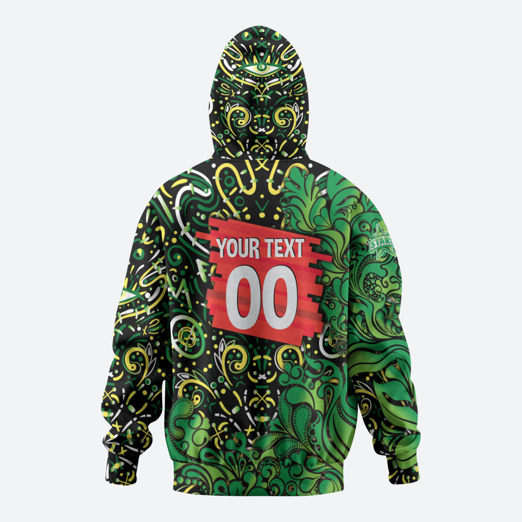 Personalized Melbourne Stars Cricket Hoodie Hippie Psychedelic Pattern Vibrant Mandala Art Style