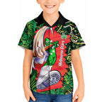 Personalized Melbourne Stars Cricket Kid Hawaiian Shirt Hippie Psychedelic Pattern Vibrant Mandala Art Style