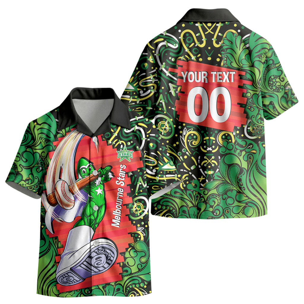 Personalized Melbourne Stars Cricket Kid Hawaiian Shirt Hippie Psychedelic Pattern Vibrant Mandala Art Style