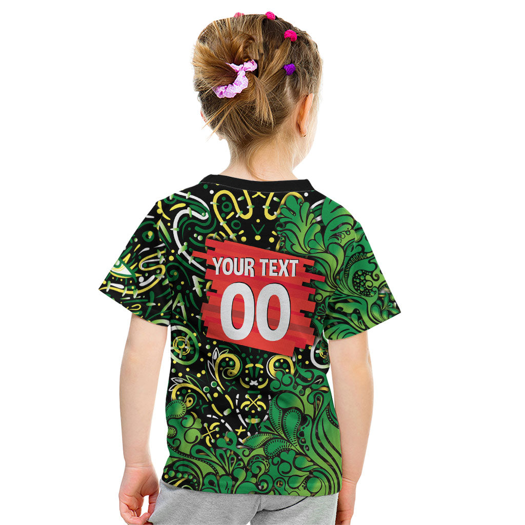 Personalized Melbourne Stars Cricket Kid T Shirt Hippie Psychedelic Pattern Vibrant Mandala Art Style