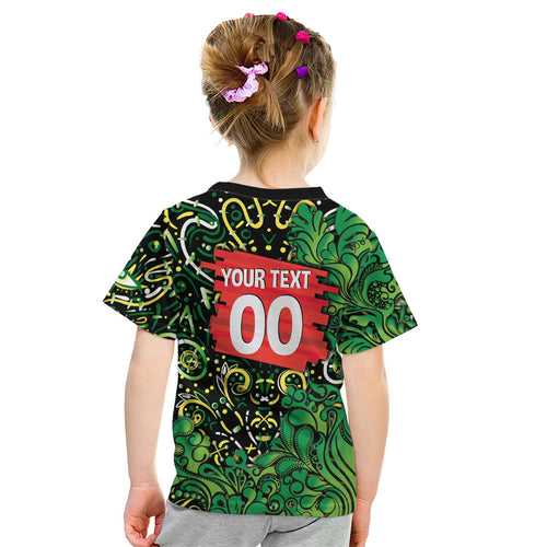 Personalized Melbourne Stars Cricket Kid T Shirt Hippie Psychedelic Pattern Vibrant Mandala Art Style