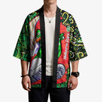 Personalized Melbourne Stars Cricket Kimono Hippie Psychedelic Pattern Vibrant Mandala Art Style