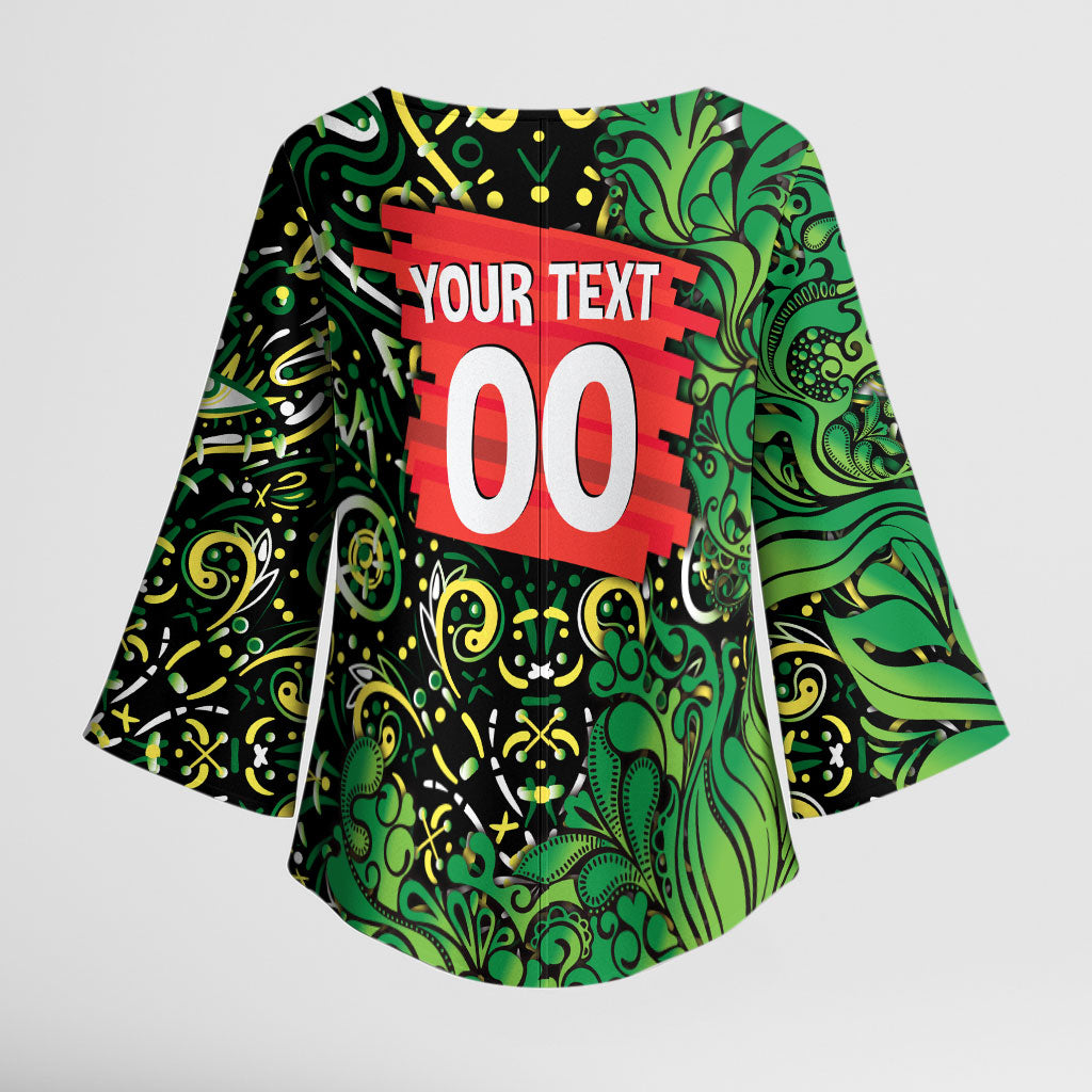 Personalized Melbourne Stars Cricket Kimono Sleeve Blouse Hippie Psychedelic Pattern Vibrant Mandala Art Style