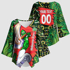 Personalized Melbourne Stars Cricket Kimono Sleeve Blouse Hippie Psychedelic Pattern Vibrant Mandala Art Style