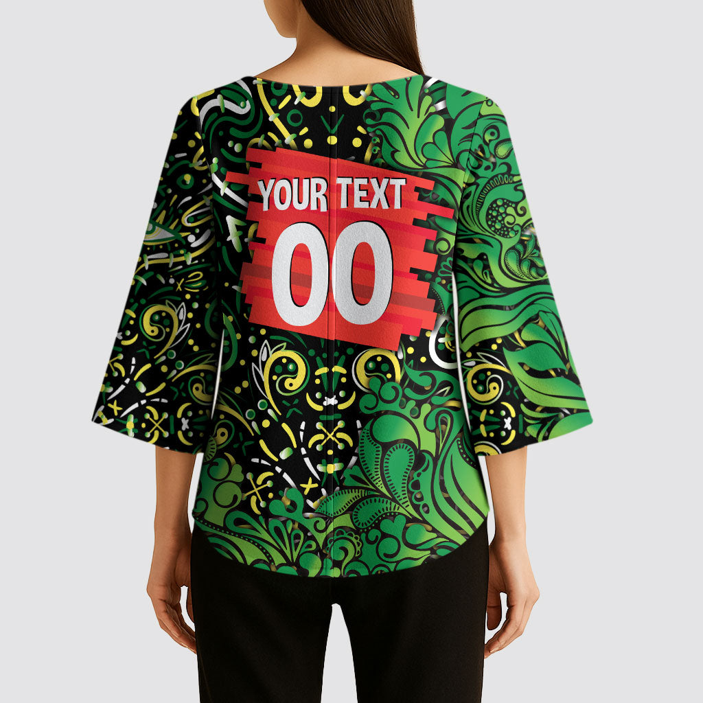 Personalized Melbourne Stars Cricket Kimono Sleeve Blouse Hippie Psychedelic Pattern Vibrant Mandala Art Style