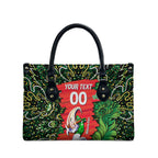 Personalized Melbourne Stars Cricket Leather Bag Hippie Psychedelic Pattern Vibrant Mandala Art Style