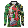 Personalized Melbourne Stars Cricket Long Sleeve Polo Shirt Hippie Psychedelic Pattern Vibrant Mandala Art Style