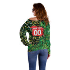 Personalized Melbourne Stars Cricket Off Shoulder Sweater Hippie Psychedelic Pattern Vibrant Mandala Art Style