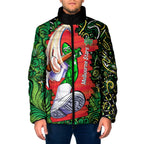 Personalized Melbourne Stars Cricket Padded Jacket Hippie Psychedelic Pattern Vibrant Mandala Art Style