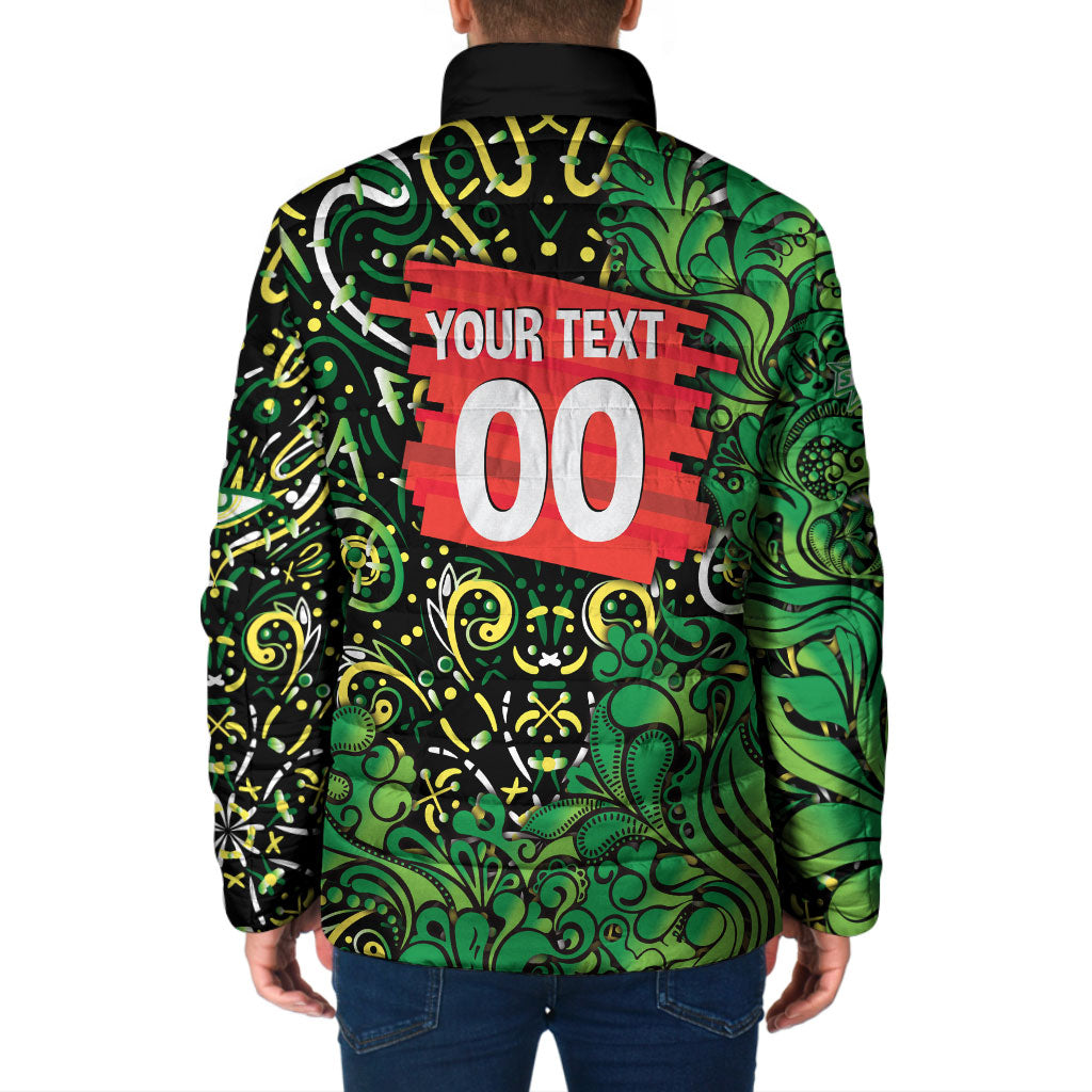 Personalized Melbourne Stars Cricket Padded Jacket Hippie Psychedelic Pattern Vibrant Mandala Art Style