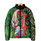 Personalized Melbourne Stars Cricket Padded Jacket Hippie Psychedelic Pattern Vibrant Mandala Art Style