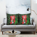 Personalized Melbourne Stars Cricket Pillow Cover Hippie Psychedelic Pattern Vibrant Mandala Art Style