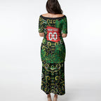 Personalized Melbourne Stars Cricket Puletasi Hippie Psychedelic Pattern Vibrant Mandala Art Style