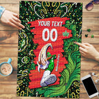 Personalized Melbourne Stars Cricket Puzzle Hippie Psychedelic Pattern Vibrant Mandala Art Style