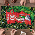 Personalized Melbourne Stars Cricket Puzzle Hippie Psychedelic Pattern Vibrant Mandala Art Style