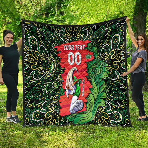 Personalized Melbourne Stars Cricket Quilt Hippie Psychedelic Pattern Vibrant Mandala Art Style