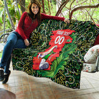 Personalized Melbourne Stars Cricket Quilt Hippie Psychedelic Pattern Vibrant Mandala Art Style
