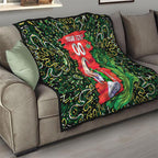 Personalized Melbourne Stars Cricket Quilt Hippie Psychedelic Pattern Vibrant Mandala Art Style