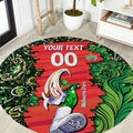 Personalized Melbourne Stars Cricket Round Carpet Hippie Psychedelic Pattern Vibrant Mandala Art Style