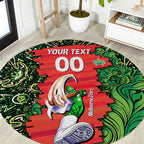 Personalized Melbourne Stars Cricket Round Carpet Hippie Psychedelic Pattern Vibrant Mandala Art Style