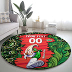 Personalized Melbourne Stars Cricket Round Carpet Hippie Psychedelic Pattern Vibrant Mandala Art Style