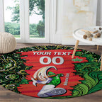 Personalized Melbourne Stars Cricket Round Carpet Hippie Psychedelic Pattern Vibrant Mandala Art Style