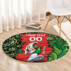 Personalized Melbourne Stars Cricket Round Carpet Hippie Psychedelic Pattern Vibrant Mandala Art Style