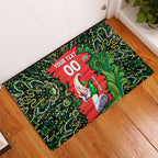 Personalized Melbourne Stars Cricket Rubber Doormat Hippie Psychedelic Pattern Vibrant Mandala Art Style