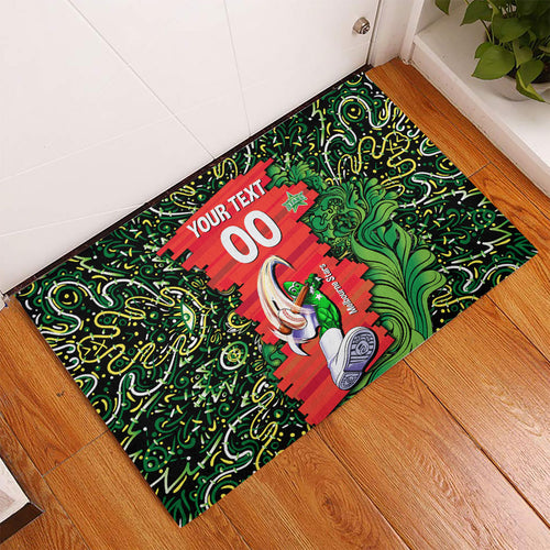 Personalized Melbourne Stars Cricket Rubber Doormat Hippie Psychedelic Pattern Vibrant Mandala Art Style