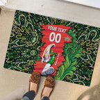 Personalized Melbourne Stars Cricket Rubber Doormat Hippie Psychedelic Pattern Vibrant Mandala Art Style
