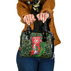 Personalized Melbourne Stars Cricket Shoulder Handbag Hippie Psychedelic Pattern Vibrant Mandala Art Style