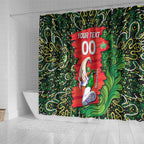 Personalized Melbourne Stars Cricket Shower Curtain Hippie Psychedelic Pattern Vibrant Mandala Art Style