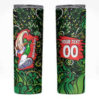 Personalized Melbourne Stars Cricket Skinny Tumbler Hippie Psychedelic Pattern Vibrant Mandala Art Style