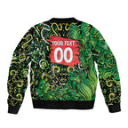 Personalized Melbourne Stars Cricket Sleeve Zip Bomber Jacket Hippie Psychedelic Pattern Vibrant Mandala Art Style