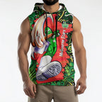 Personalized Melbourne Stars Cricket Sleeveless Hoodie Hippie Psychedelic Pattern Vibrant Mandala Art Style