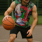 Personalized Melbourne Stars Cricket Sleeveless Hoodie Hippie Psychedelic Pattern Vibrant Mandala Art Style
