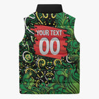 Personalized Melbourne Stars Cricket Sleeveless Puffer Jacket Hippie Psychedelic Pattern Vibrant Mandala Art Style