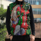 Personalized Melbourne Stars Cricket Sleeveless Puffer Jacket Hippie Psychedelic Pattern Vibrant Mandala Art Style