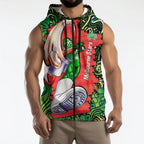 Personalized Melbourne Stars Cricket Sleeveless Zip Hoodie Hippie Psychedelic Pattern Vibrant Mandala Art Style