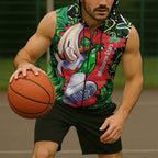 Personalized Melbourne Stars Cricket Sleeveless Zip Hoodie Hippie Psychedelic Pattern Vibrant Mandala Art Style