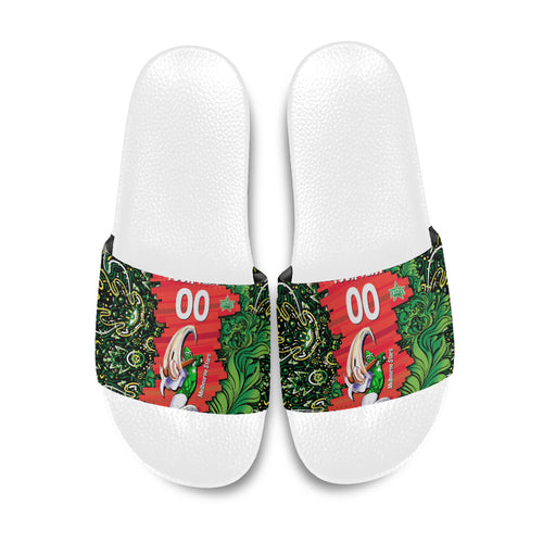 Personalized Melbourne Stars Cricket Slide Sandals Hippie Psychedelic Pattern Vibrant Mandala Art Style