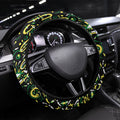 Melbourne Stars Cricket Steering Wheel Cover Hippie Psychedelic Pattern Vibrant Mandala Art Style