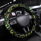 Melbourne Stars Cricket Steering Wheel Cover Hippie Psychedelic Pattern Vibrant Mandala Art Style