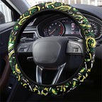 Melbourne Stars Cricket Steering Wheel Cover Hippie Psychedelic Pattern Vibrant Mandala Art Style